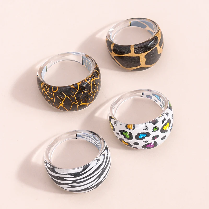 Hot Sales Simple and Fashionable Couple Plastic Ring