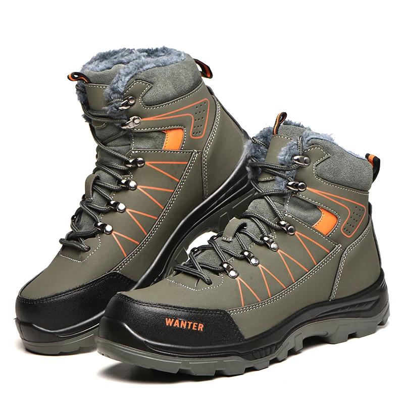 High Quality High-top Leather anti-smash and anti-puncture protection safety boots Work Safety Shoes