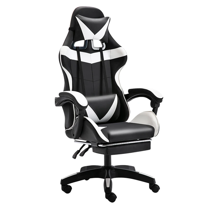 Gaming Chair Ergonomic Leather Swivel Recliner Racer Sport  Furniture Computer Gamer Chair