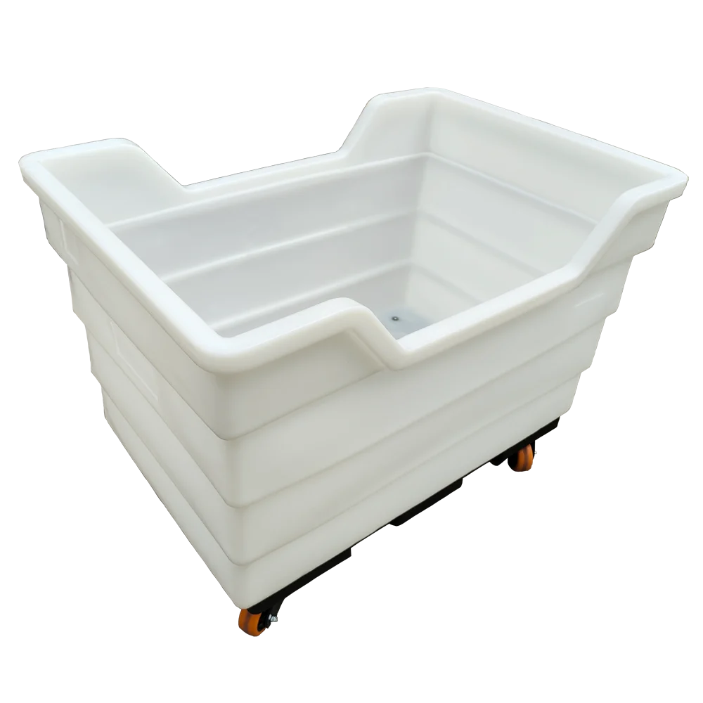 Hot Sale Hospital Hotel Square Wet Laundry Linen Trolley Carts with 600L