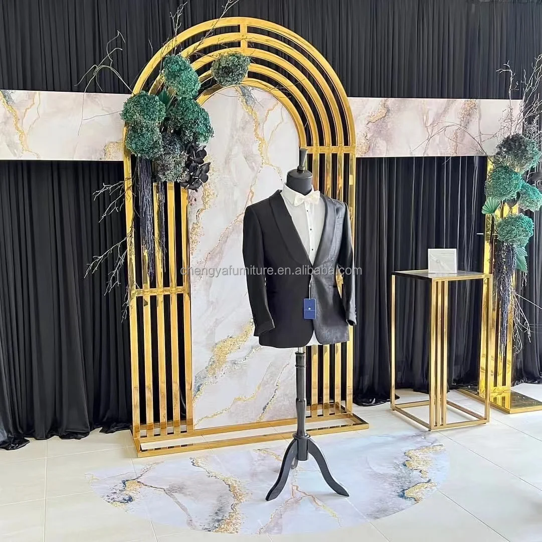 Wedding Backdrop Metal Arch Stand Modern Metal Display For Wedding