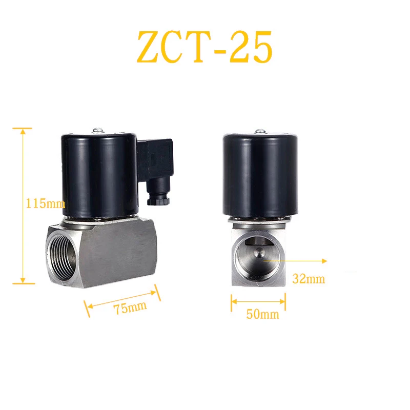 Acidic antiseptic 1.0Mpa normally close stainless steel 304 220V 1 1/4inch for water control  pilot solenoid valve