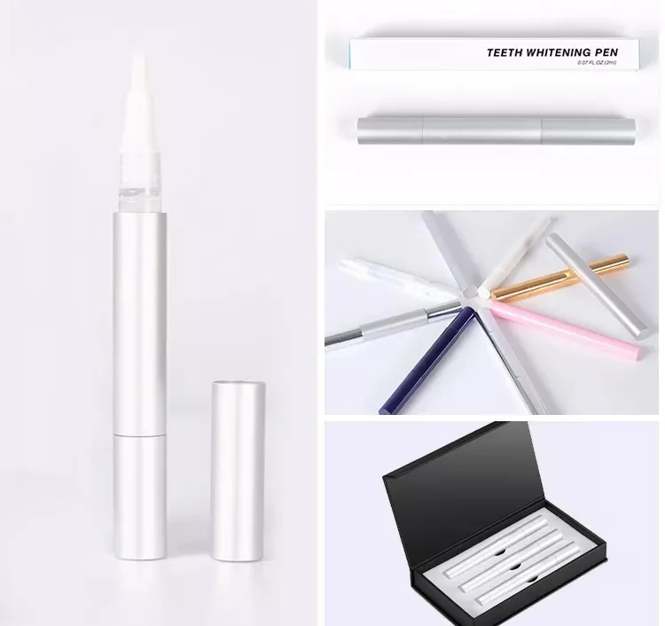 Wholesale Personalised Fast Dazzling White 24k Gold Teeth Whitening Gel Pen 6%-35% Private Logo Teeth Whitening Pen