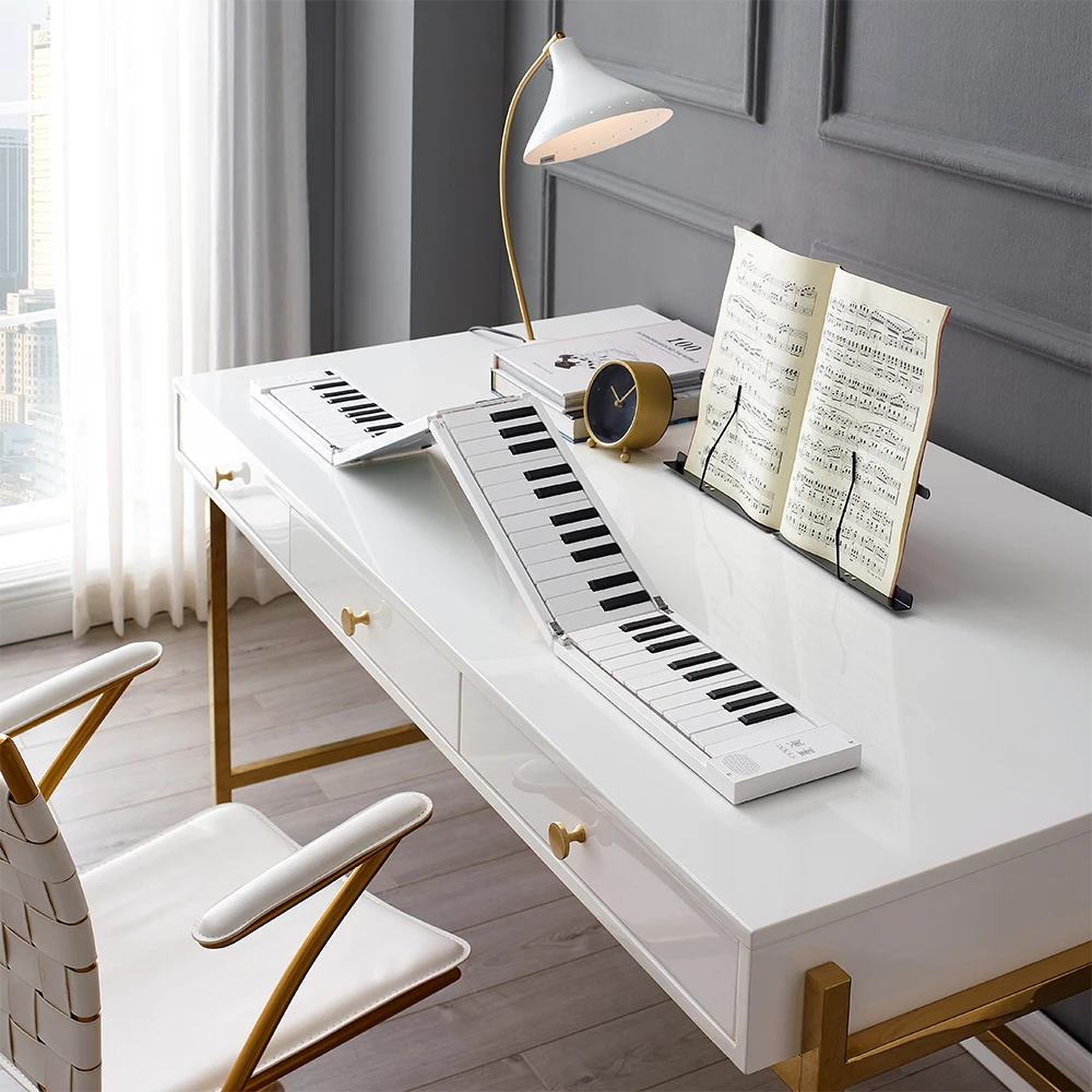 MIDIPLUS Folding piano 88 88-Key Portable Electronic Roll-Up Piano Keyboard Adult Beginners Practice Bluetooth Foldable Piano