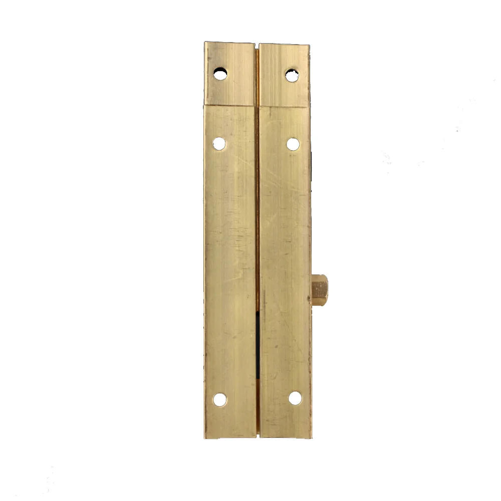 Modern Design Iron Brass Flush Bolt Stainless Steel Cabinet Door Latch Lock for Home or Hotel Use Wholesale