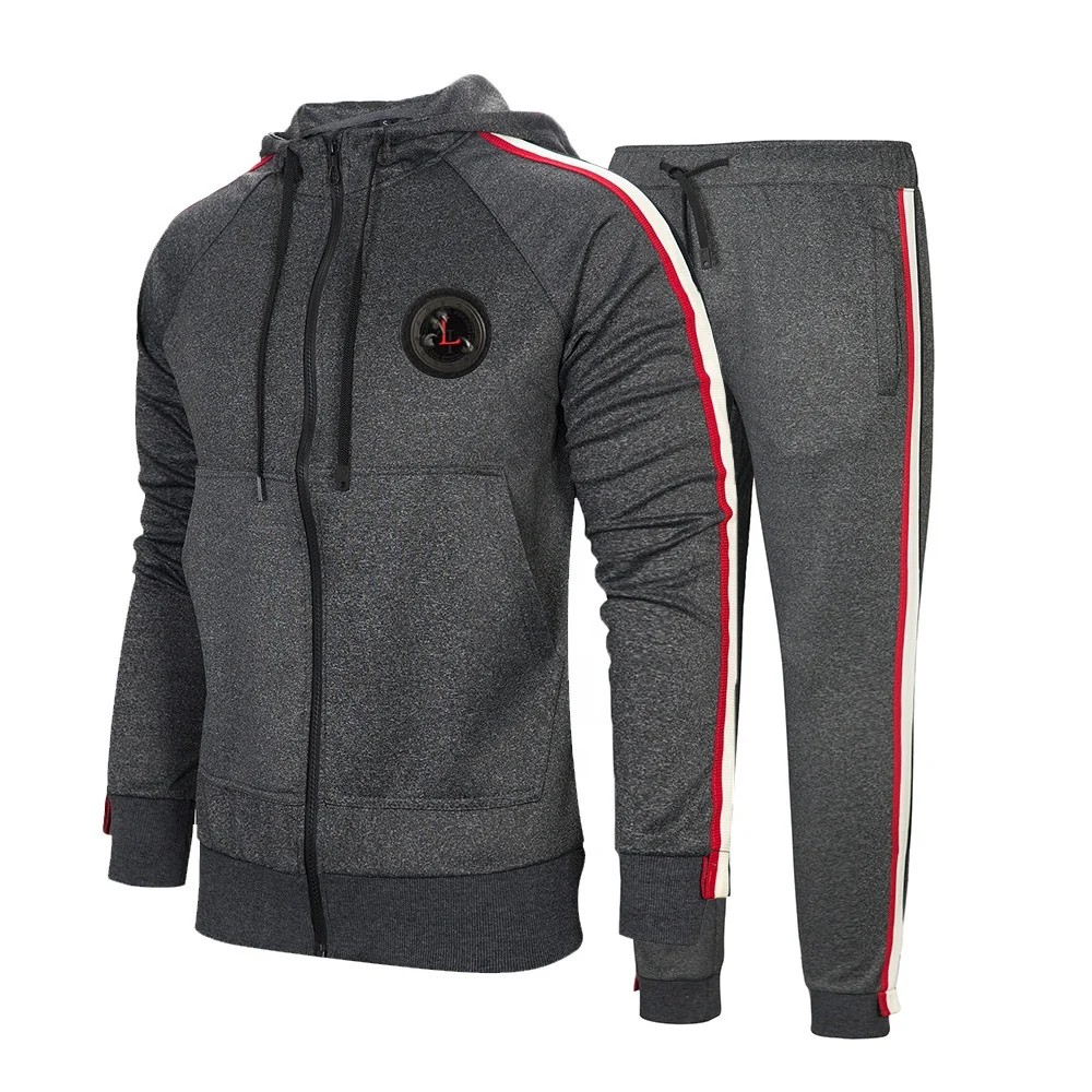 
OEM Service Tracksuit Sportswear For men /Custom Slim Fit Gym Comfortable Mens Tracksuit 