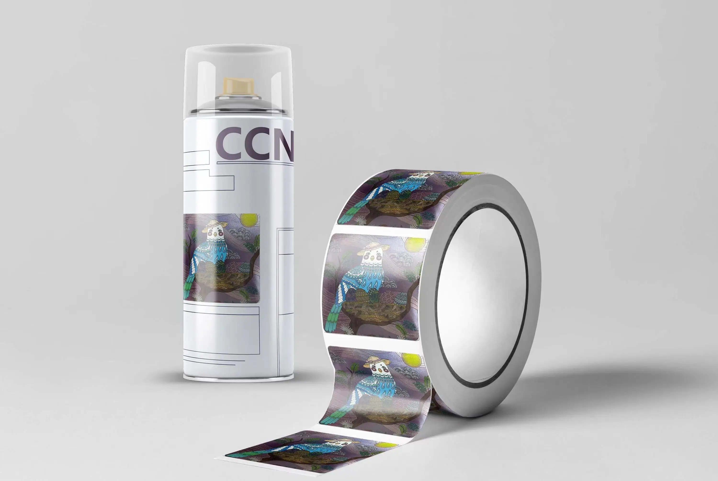 Custom Stickers Round Clear Printing  Adhesive labels Gold Foil Vinyl Sticker