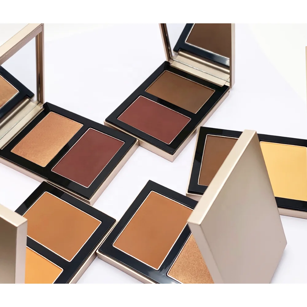 Cruelty-Free matte Bronzed Bronzer Powder Palette and Contour Powder For Contour Makeup