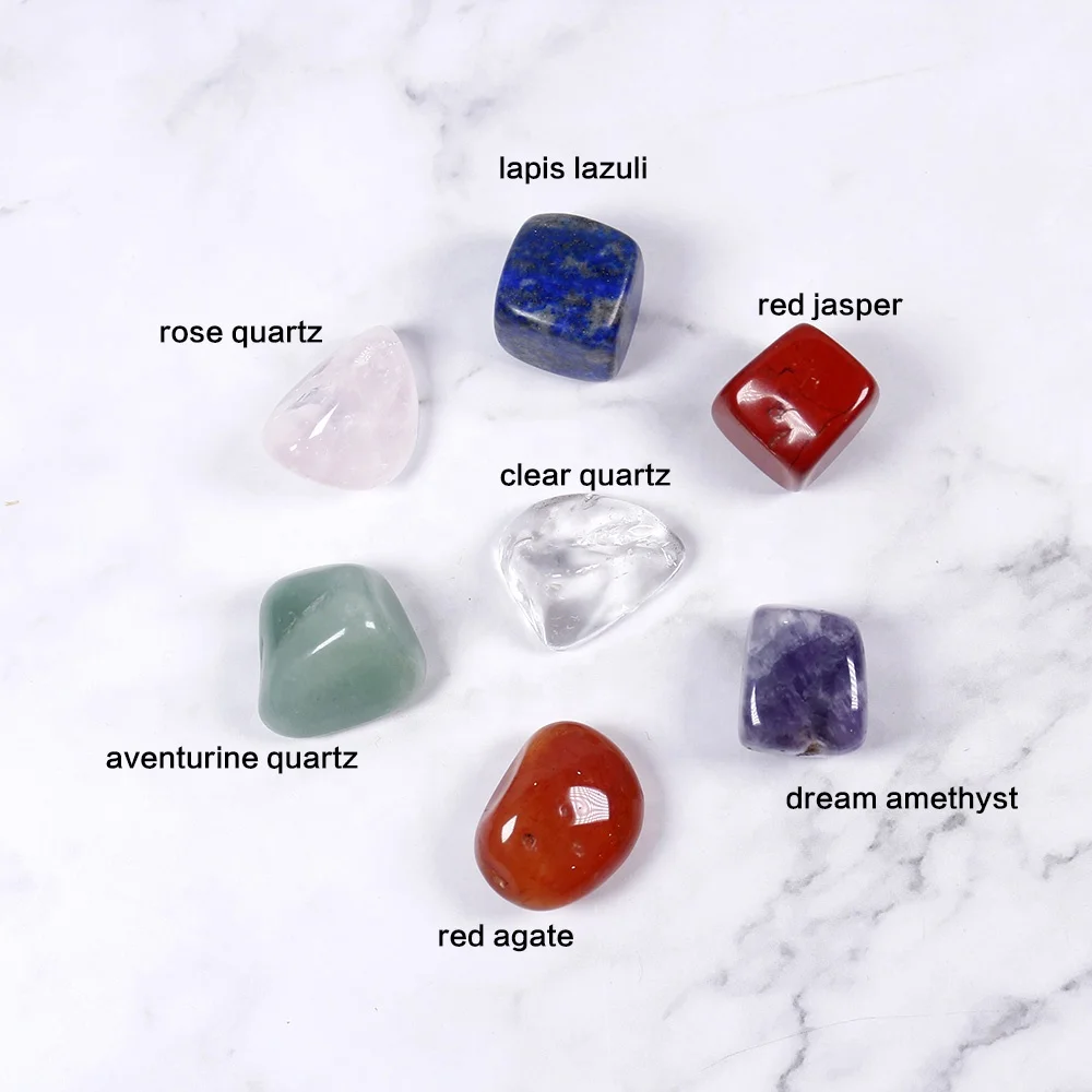 wholesale natural Mineral specimens Chakras stone Gift box crystals healing stones