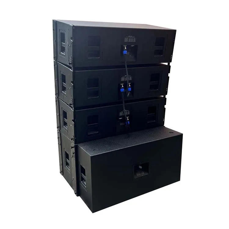 Dual 12 inch  three channel high mid low range Neodymium loudspeaker 3 Way Active passive Line Array  speaker Cabinet