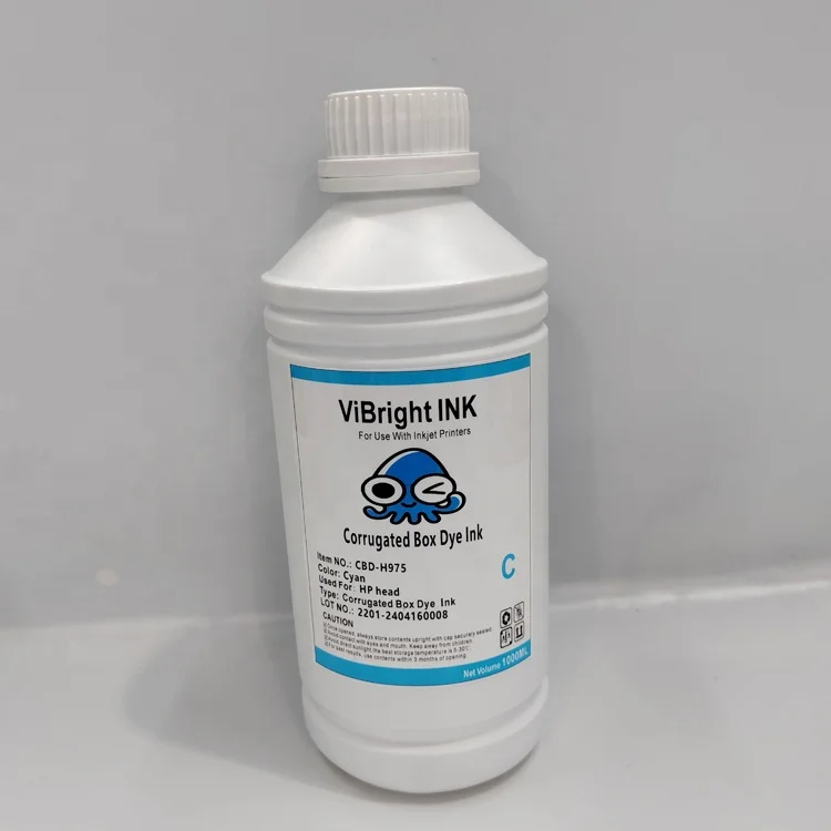 Corrugated boxpigment ink for 975 printer head Corrugated cardboard kraft paper coated paper print waterproof pigment ink