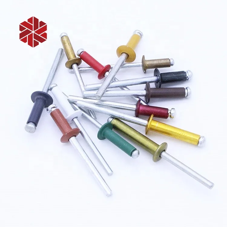 Fasteners Color Rivet Head Open Type Steel Aluminium Blind Rivet
