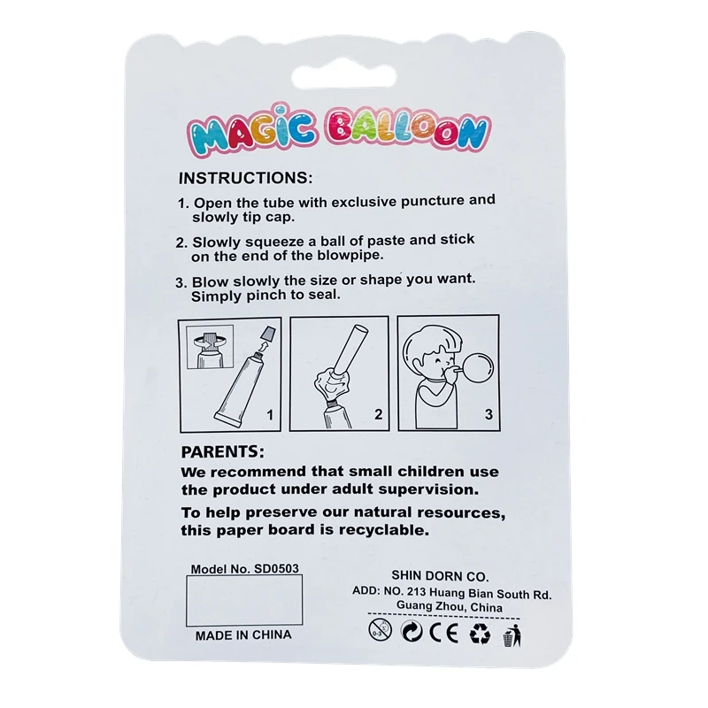 Wholesale Super Elastic Magic Plastic Bubble Balloon Glue Import Toys from China