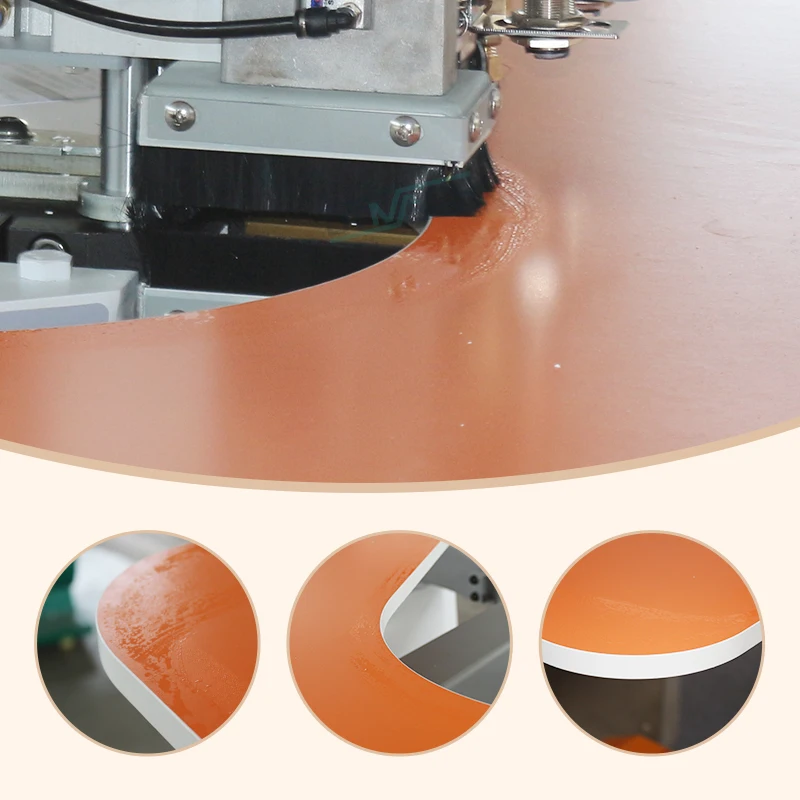 KN700 woodworking furniture pur full semi automatic curve edge bander auto edge banding machine curve and straight