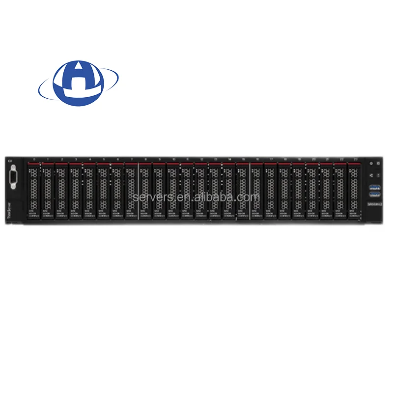 Оптовая продажа Thinksystem Sr660 V2 серебристая 4310 12 ядер 2 1 Г горячая замена Ecc Truddr4 оперативная память 2U стойка для Gpu-сервера