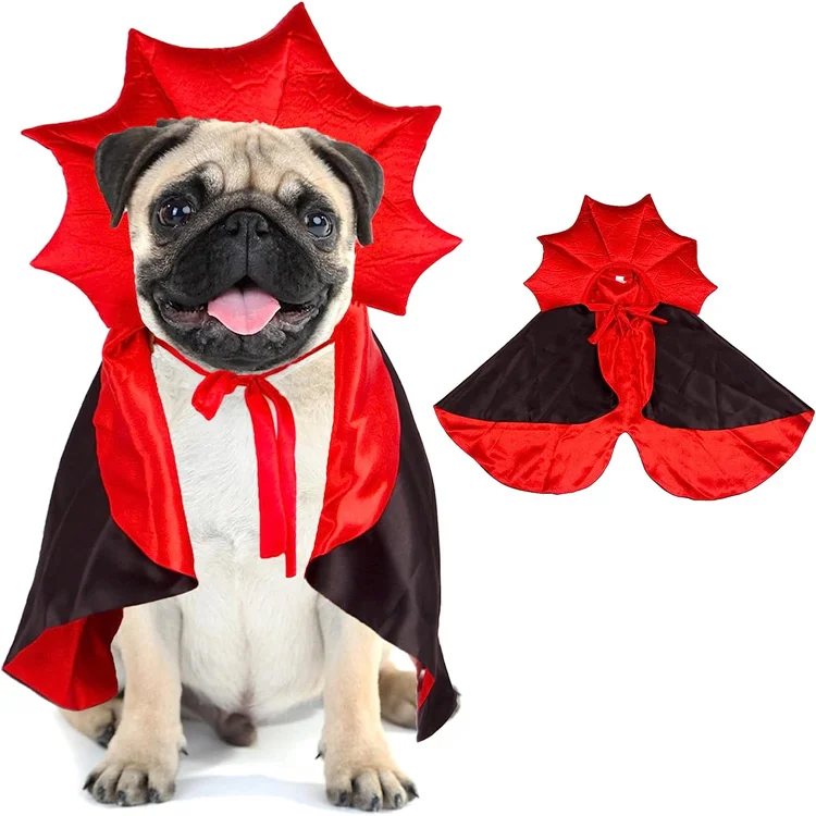 Funny Vampire Devil Costume Dog Halloween Cloak Cape dog cosplay clothing for Small Medium Large Dogs