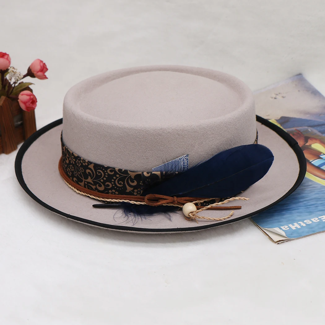 Шляпа-федора из чистой шерсти