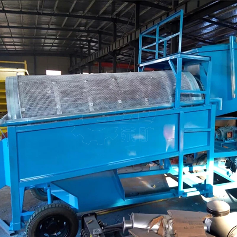 Trommel Drum Screen for Solid Waste Separation Separating Size Screening Mineral Sale