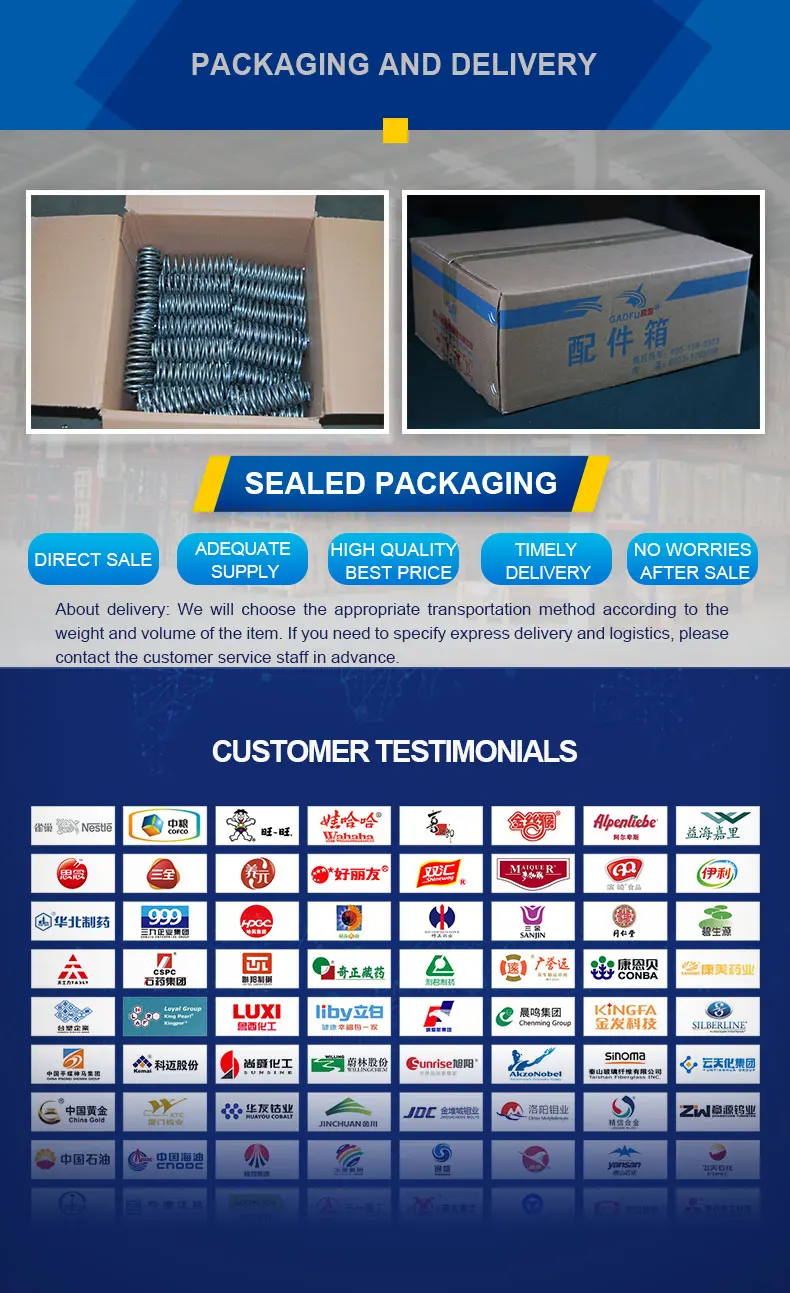 High Quality Vibrating Screen Machine Coiled Industrial Steel Spiral Spring