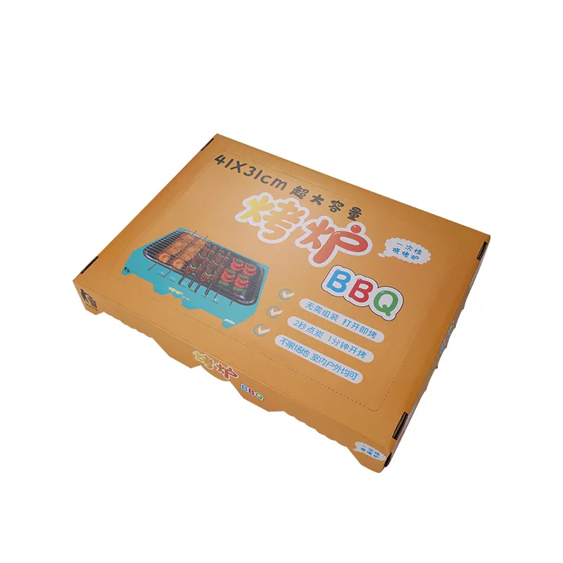 Household barbecue rack outdoor portable camping oven stainless steel disposable barbecue oven