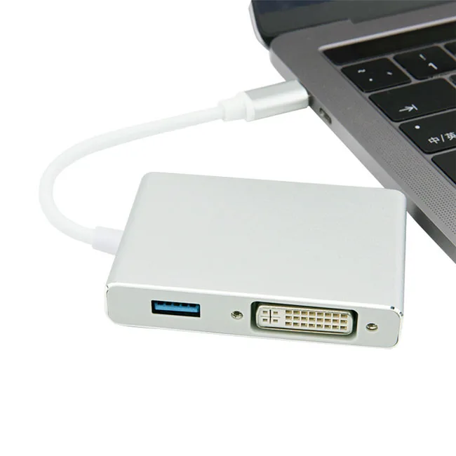 USB Type C to HDMl VGA and DVI High DEF Converter Adapter