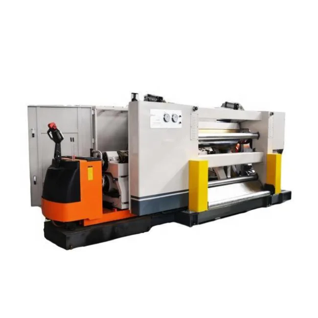 Quick change corrugated flute roller cassette type single facer corrugated machine