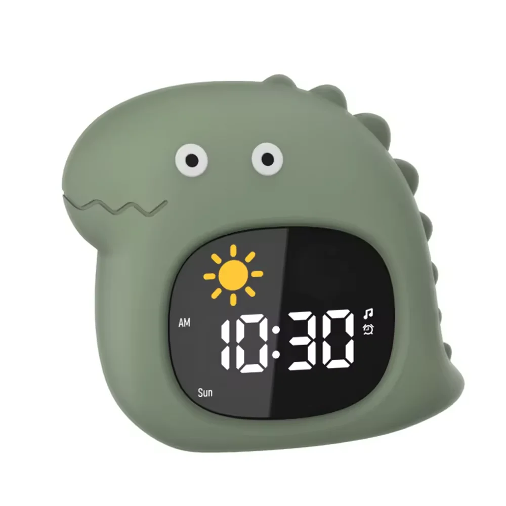 Custom Wake Up Light Sleep Trainer 7 Color Change Led Digital Lcd Alarm Clock Children with White Sounds Machine