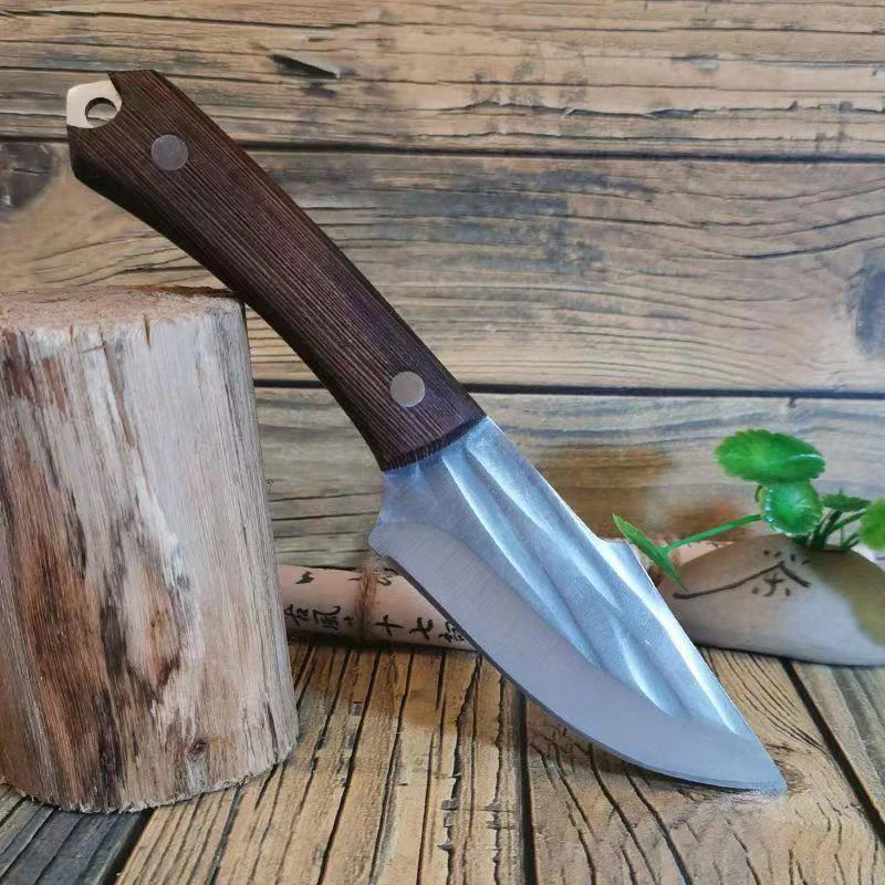 4 Inch cleaver Knife Forged Kitchen Knife Serbian Knife  with Wood Handle