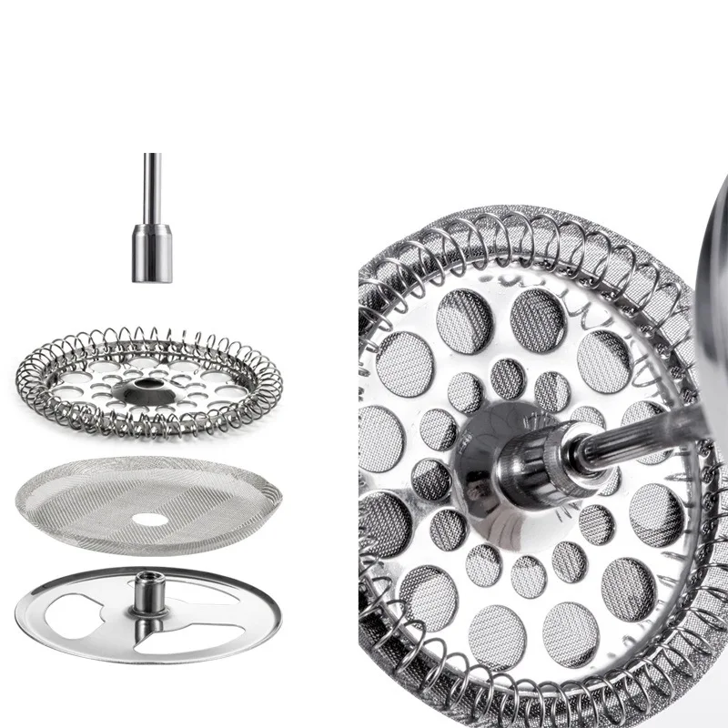 Morden Luxury Wooden handle French Presse Pot Stainless Steel French Press Coffee Maker for camping