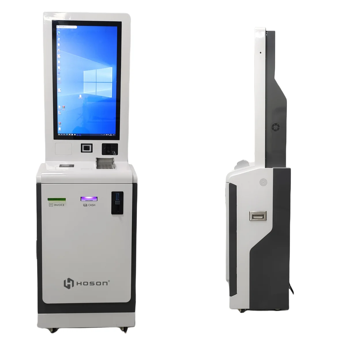 27inch bill and cash payment kiosk with coin acceptor for supermarket store  Cash Register Coin Receiver Self Service Kiosk