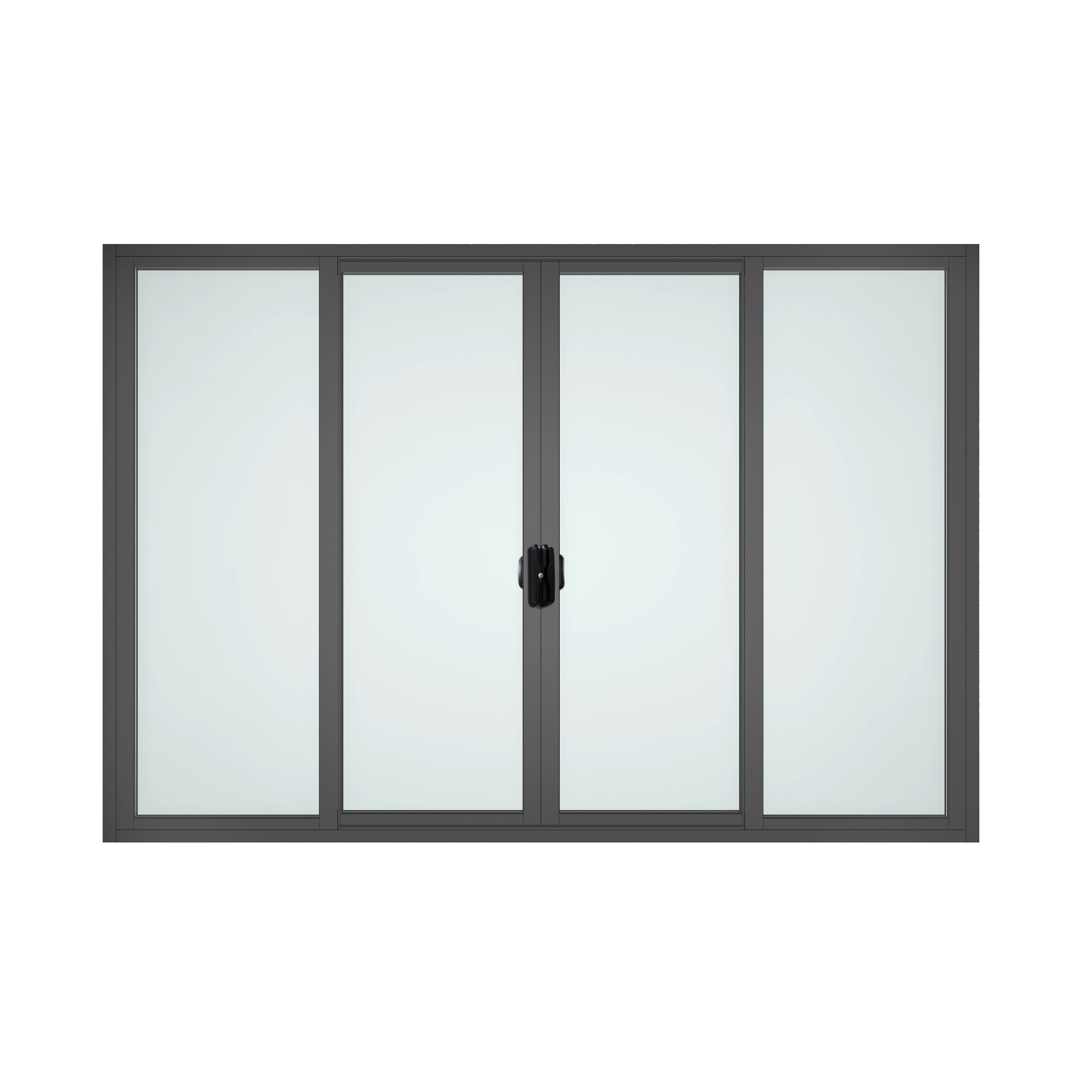 As2047 Australian Commercial Entry Security Sliding Door Aluminium Glass Automatic Exterior Patio Commercial Windows and Doors