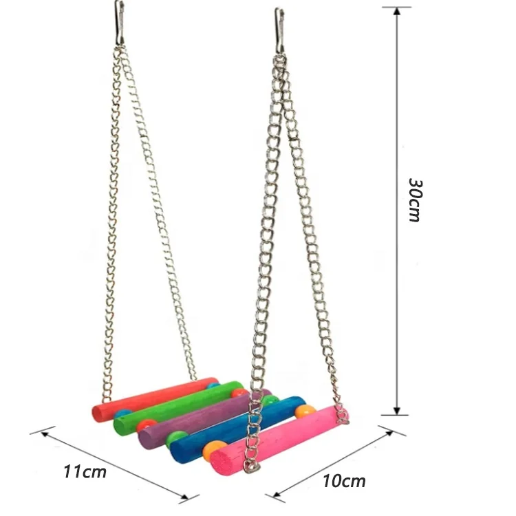 Игрушечные качели для попугая радужных птиц аксессуары клеток игрушечный гамак попугаев неразлучников зябликов и других мелких домашних животных