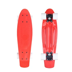 wholesale Mini 22 inch complete blank deck plastic fish board cruiser skateboard with PVC wheel
