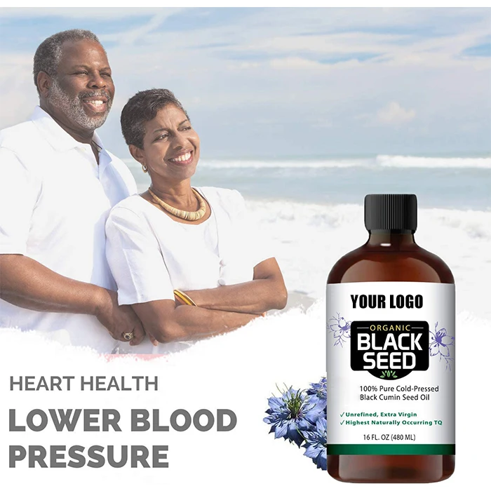 Private label Pure cold pressed Black Seed Oil bulk support Immunity