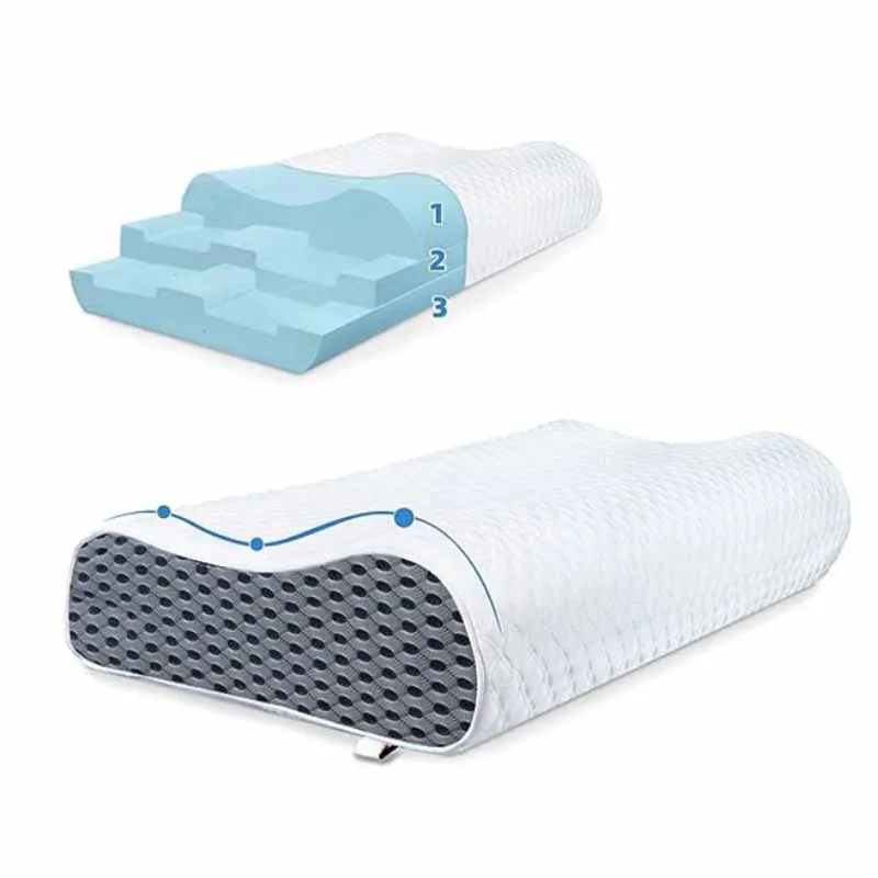 2024 Best Cooling Gel Air Memory Foam Contour Pillow