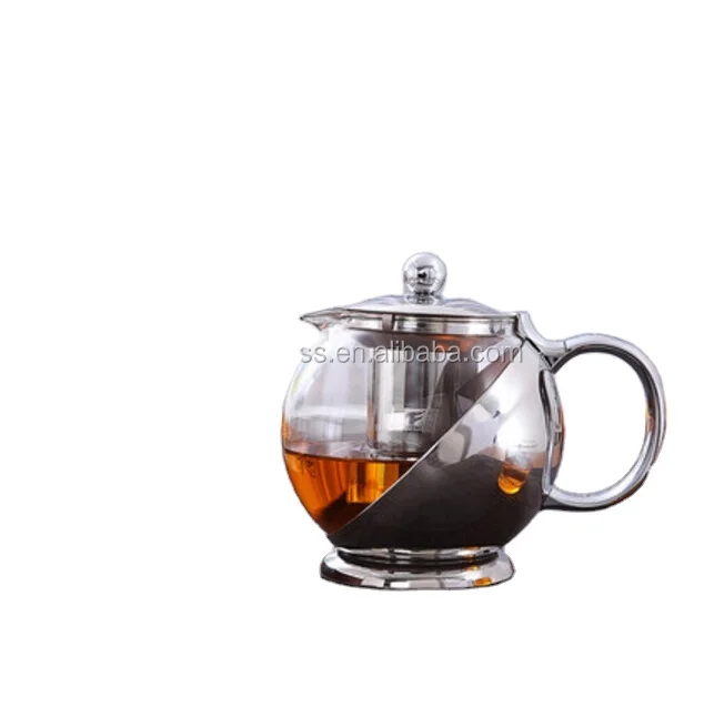 hot sell high borosilicate glass teapot / Heat-resistant glass teapot