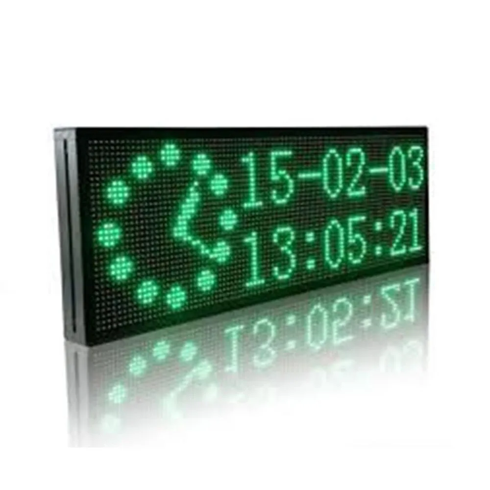 SMD светодиодный экран открытый P10 DIP один зеленый цвет модуль светодиодные вывески и цифровые