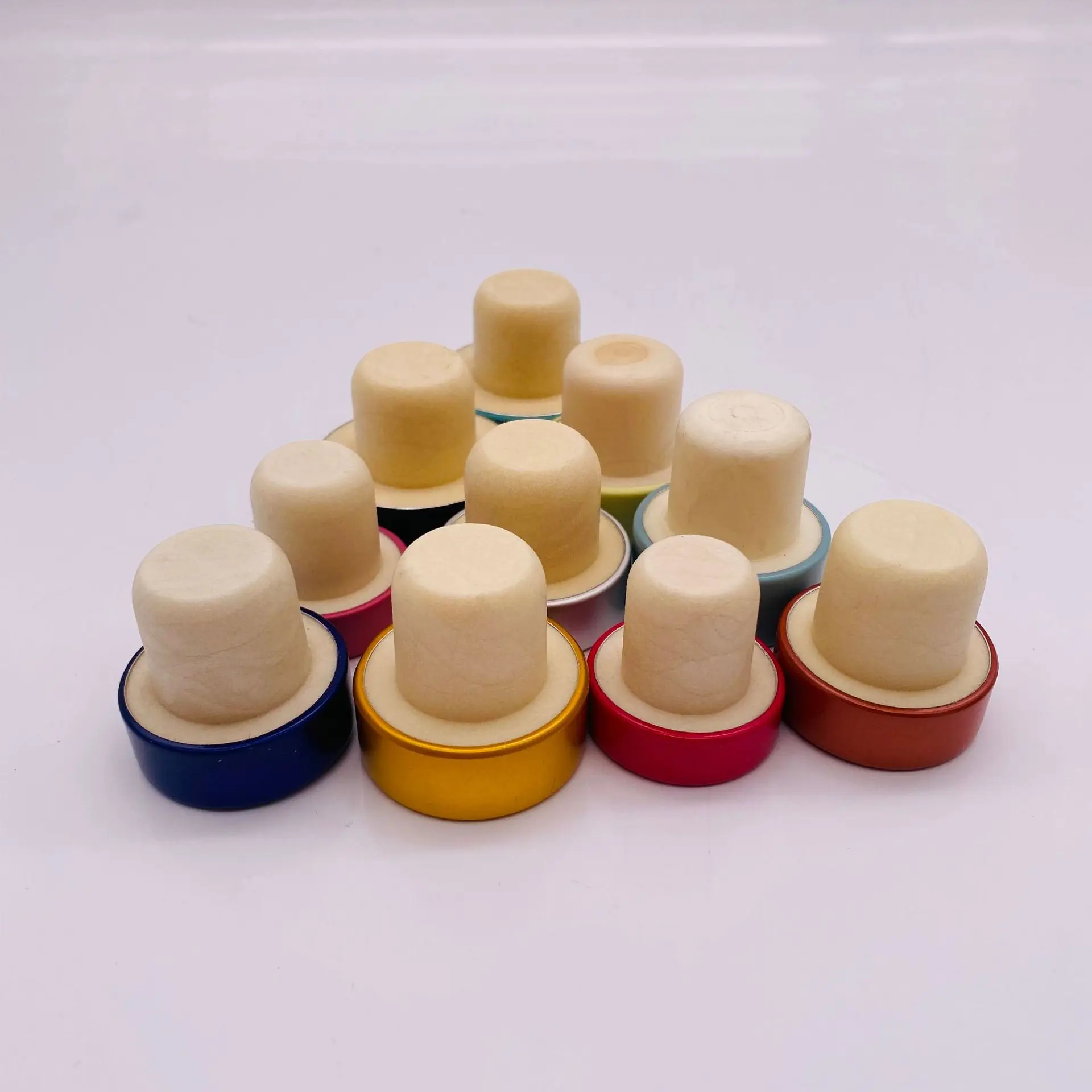 T-type cork polymer aromatherapy stopper Wine bottle stopper white wine cap can be printed LOGO