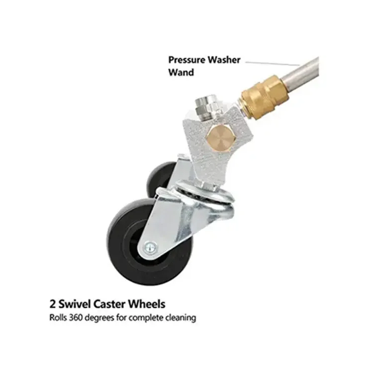 Pressure Washer Undercarriage Cleaner, Under Car Washer Water Broom with 13 Inch Extension Wand and 45-Degree Angled Wand