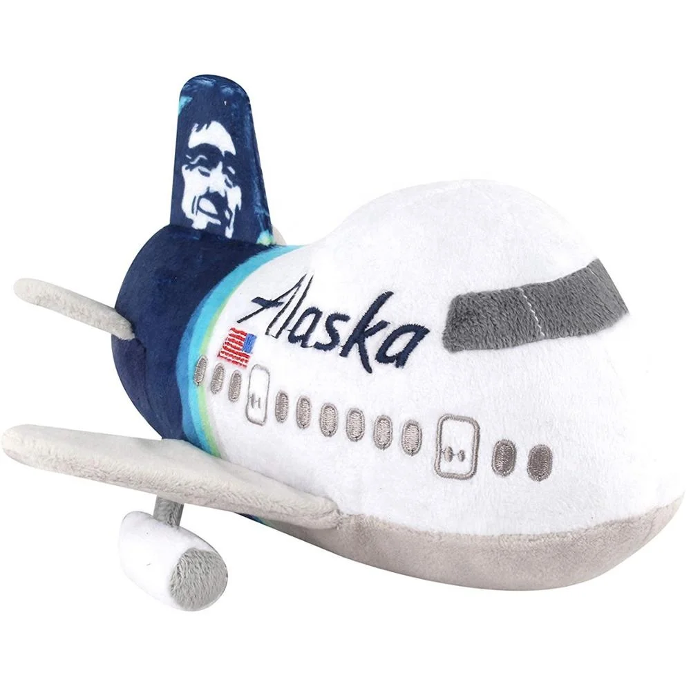 Customized Soft Kids Airplane Toys Stuffed Canada Airplane Plush Toy with Sound Plush Airplane Toy
