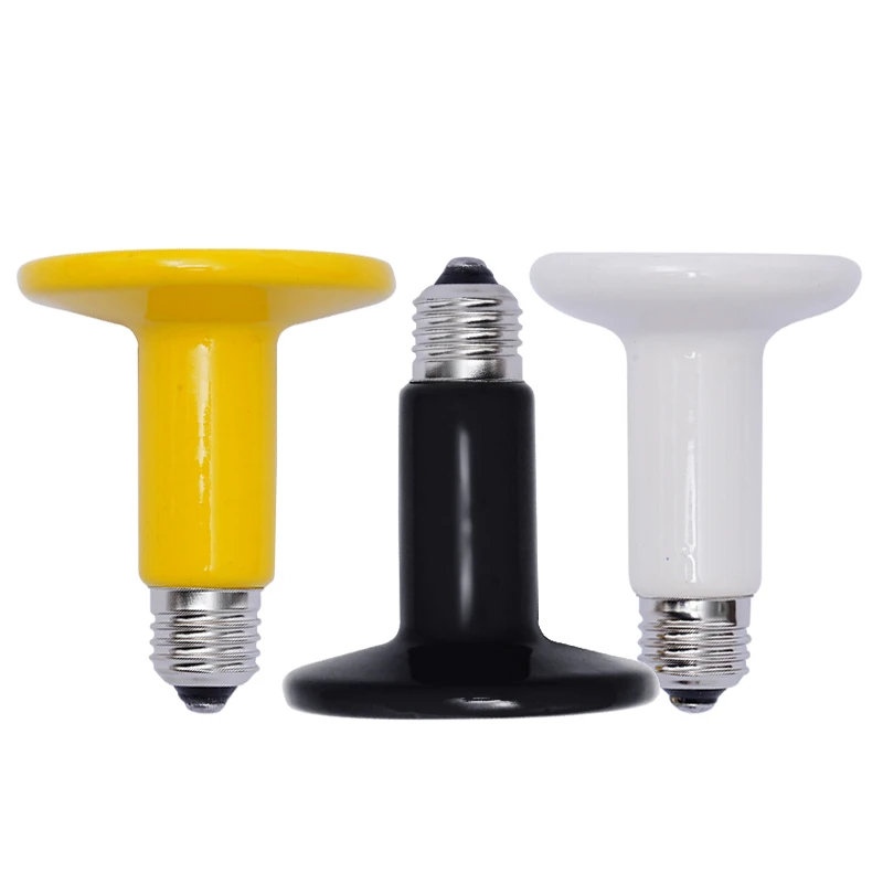 Wholesale Lizards heating lamp 25w/40w/60w/100w/150w Ceramic Heat Emitter Reptile Heat Lamp Bulb For Reptile