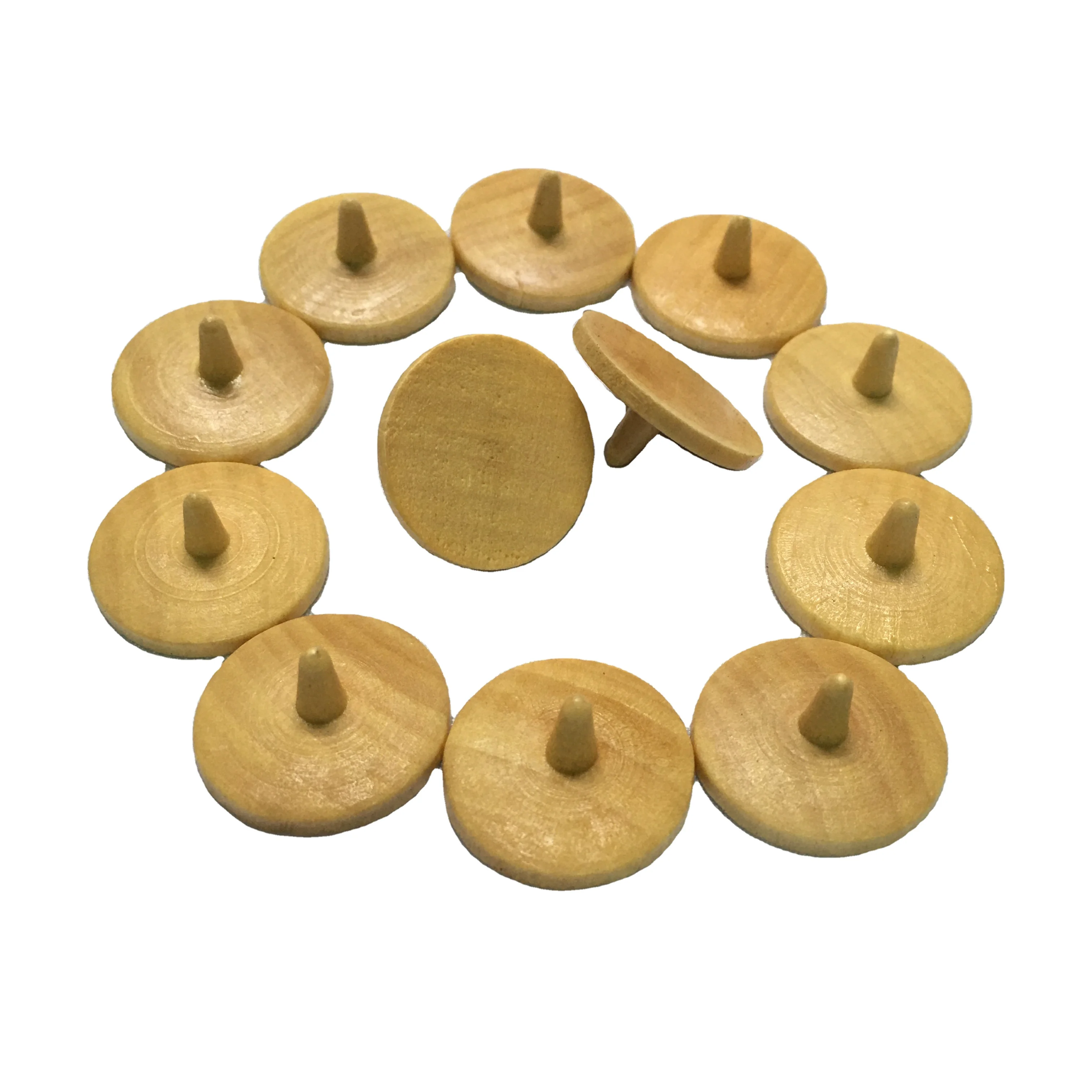 Guaranteed Quality Unique Natural Color 19mm/25mm Custom Wooden Golf Ball Markers