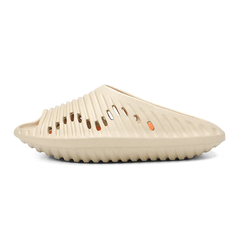 Pair slippers summer new fashion hollow - flip-flops EVA double color non-slip men and women cold cross-border sandals