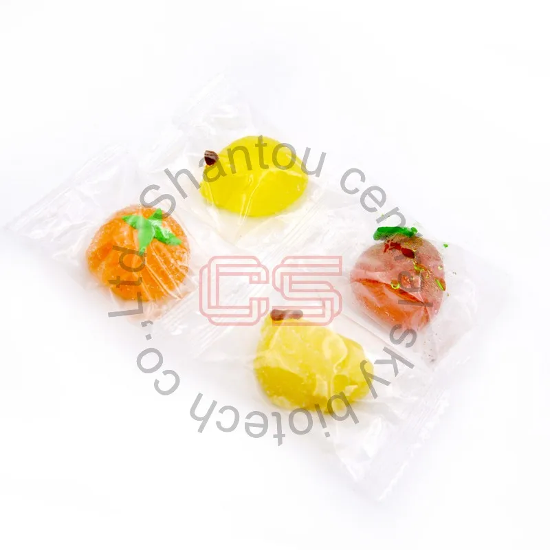 Confectionery bulk soft sweet candy Delicious Fruit orange lemon shape Gummy Candies