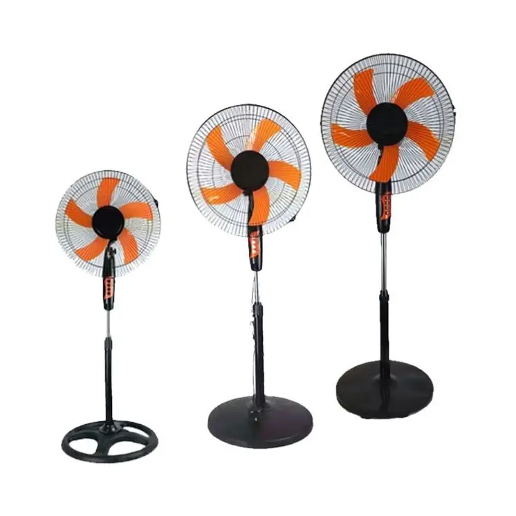 telescopic stand fan 16 inch 3 speed control ventilation fans adjustable height low noise air cooler with sleep mode fan