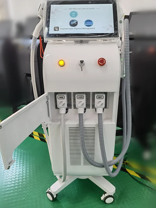 4 In1 IPL+ Rf+Nd Yag+ Diode Laser  755 808 1064 nm Triple wavelength Laser Beauty Equipment