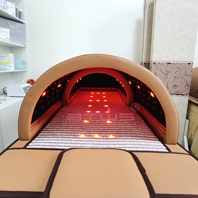 Far infrared sauna capsules with tourmaline stones, therapy heating sauna dome for beauty salon