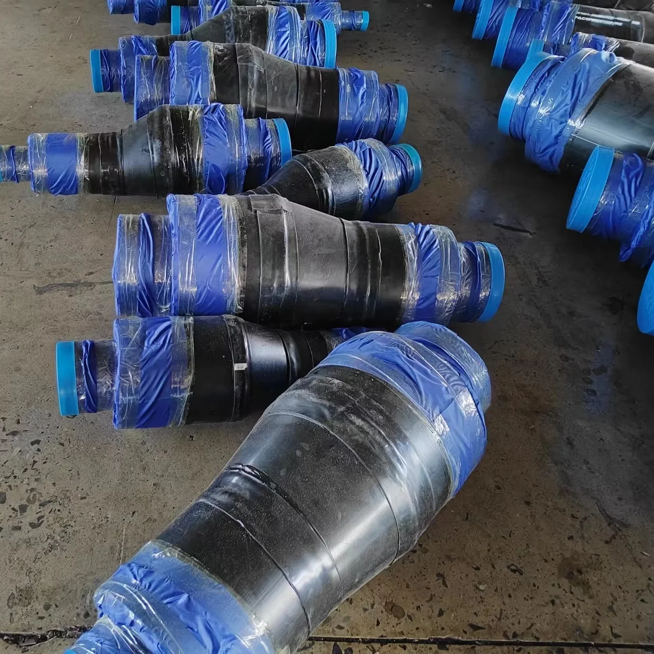 PUR thermal pre insulated reducer insulated pressure reducer for district heating or cooling