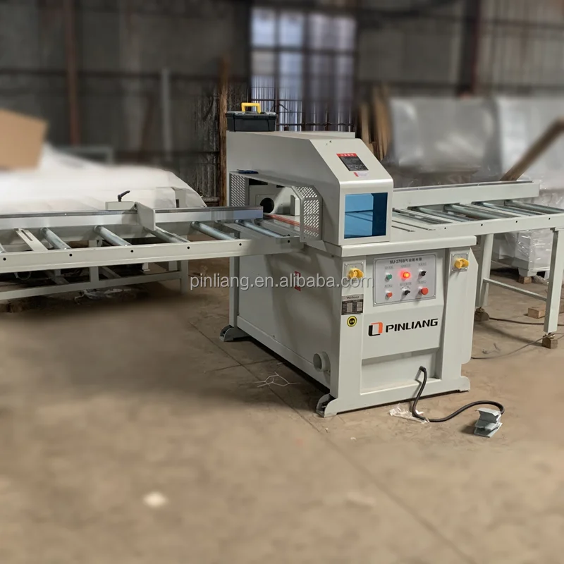 25inch width woodworking cutting saw Pinliang MJ276B Pneumatic wood cross cut off saw machine