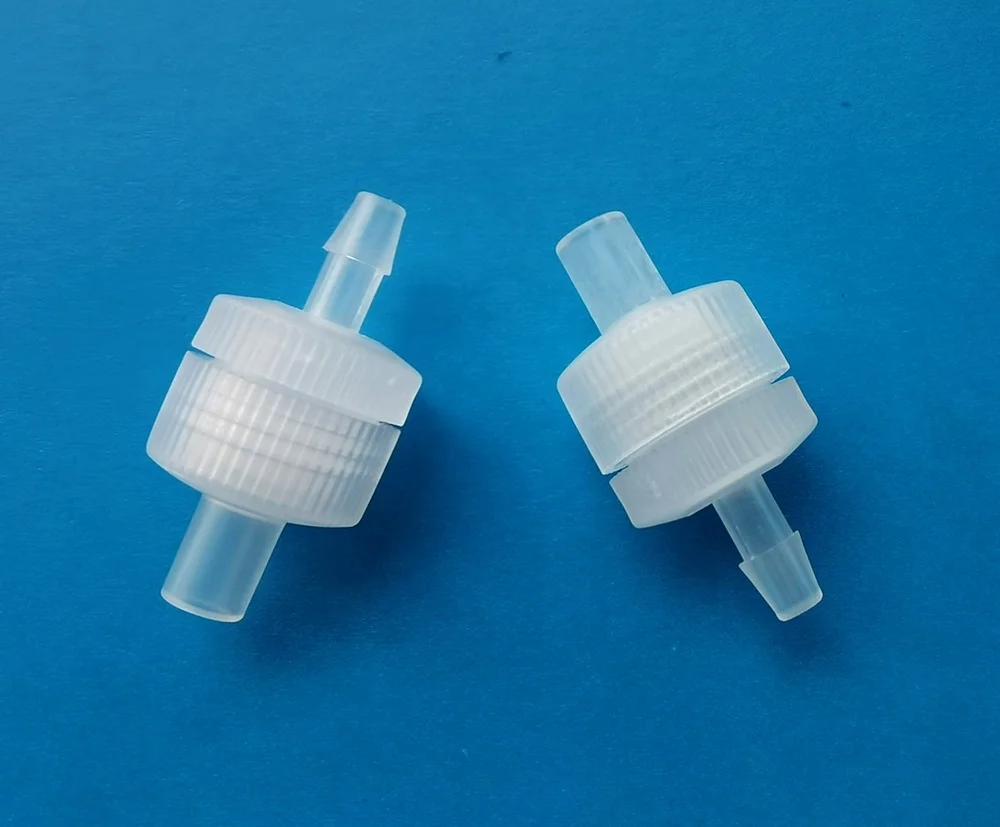 Reusable lab use female luer 13mm Plastic Membrane Syringe Filter Holder with barb tip